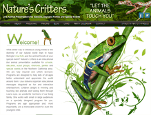 Tablet Screenshot of naturescritters.com
